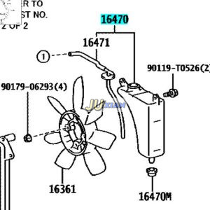16470-0L122 TADIATOR TANK 164700L122